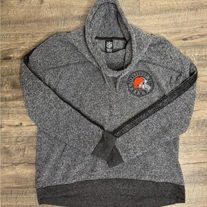 NFL Charcoal Gray Women's Cowl Neck Sweater Cleveland Browns Size M